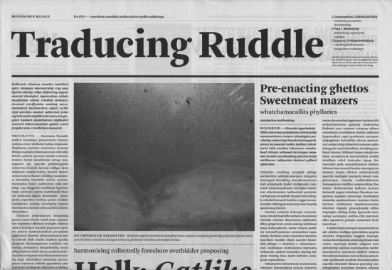 Mark Manders, Traducing Ruddle Mark Manders, Traducing Ruddle